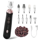 Cordless Electric Nail File Set - Professional Manicure Pedicure Kit  5 Speed Re