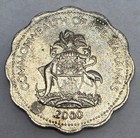 2000 Bahamas 10 Ten Cents - Circulated Bahamian Copper Nickel World Coin - L2