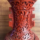 Chinese Antique Carved Lacquer Vase