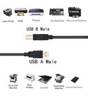 1-3pcs New Usb 2 0 A To B High Speed Printer Scanner Premium Cable Cord 1 5m