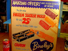 Vintage Bireleys Soda Paper Sign bireley s Non-carbonated