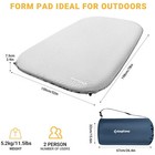 Kingcamp 2 Person Self Inflating Double Air Sleeping Pad  Light Gray charcoal