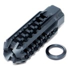 Black Skeleton Aluminum 223 Muzzle Brake 1 2x28 Thread Pitch For  223
