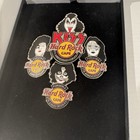 2006 Limited Edition Hard Rock Cafe Fukuoka 6th Anniversary Kiss Pin Set