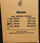 Vintage Hanson 300 Lb  Hanging Scale Model No 8930 The Viking Nos Made In Usa