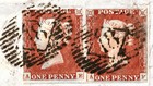 1841 Sg8 1d Red Brown Plate 50 Pair Cover London To Ashby De La Zouch  ae af 