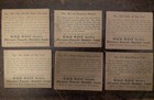 Wild West Series 1937 Gum  Inc  Lot Of 6 Vintage Trading Cards  puzzle Back 