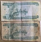 Solomon Islands 2 Dollars Banknote Paper Money Unc Currency Bill Note Lot Of 2