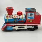 Vintage Daiya Puffing Billy Tin Litho Engine 753 Friction Powered Train W  Box