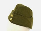 British Army Side Cap 1940 s Ww2 Forage Chip Hat Uniform Khaki Green Kings Crown