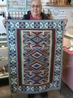 Navajo Teec Nos Pos Weaving Rug Beautiful Colors