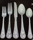 Bass Pro Shops Deer Elk Stainless Flatware Silverware  5 Piece Place Setting New