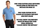 Ink Stitch Design Your Own Custom Logo Texts Stitching Men Pique Polo Shirts