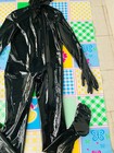 Black Latex Full Cover Catsuit Toes Mask Gloves Sheath Plus Size Custom Made