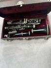 Vintage Antique Couesnon Paris Wood Clarinet With Case