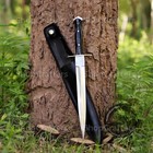 Hand Forged D2 Tool Steel Blade Hunting Dagger Knife Micarta Handle Sheath