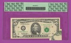 Fr 1985-l 1955  5 Fw Error Pcgs 30 Pre Back Print Foldover Lt 13
