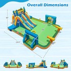Inflatable Water Slide W  2 Long Slides Pool Climbing Walls Blower Excluded
