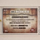 Topps Walking Dead Season 7 Da-cy Dual Autograph Cudlitz Yeun  10
