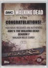 2017 Topps The Walking Dead Season 7 Walkers Relic Rust  99 Walkers  r-w4 10k8