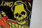Wall Of Death Motorcycle Hell On Wheels Porcelain Sign Circus Indian Skull Bike