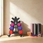 5-tier Dumbbell Rack With Wheels A-frame Weight Stand Home Gym 440lbs Grey