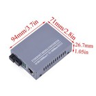 A Pair Gigabit Fiber Optical Ethernet Media Converter Single Mode Sc Up To 20km
