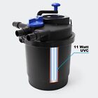 1500 Gallon Pressurized Bio Koi Fish Pond Filter W  13w Uv   1200gph Water Pump