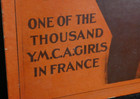Wwi Ymca Girls In France United War Work Campaign Nov 11 - 18th Board Sign  Rare