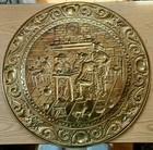 Large 24 75  Peerage Brass Wall Charger Tray Tavern Scene Made In England