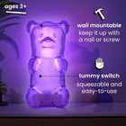 Gummygoods Grape Purple Gummy Bear Squeezable Usb Chargeable Nightlight New