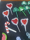 Vintage Cupcake Cake Toppers Picks Mixed Holidays Lot Of 44