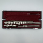 Yamaha Yfl-211 Student Flute Silver Plating With Hard Case Used Good Condition