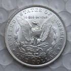 Hot   1890-cc Morgan Silver  1  dollar  Au   