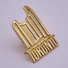 Toronto Canada Skyline Gold-tone Souvenir Travel Pin - Collectible