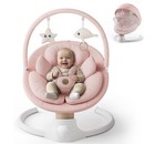 Pink   White Infant Baby Swing