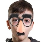 Halloween Novelty Big Nose Glasses With Eyebrows Mustache Funny Party Props