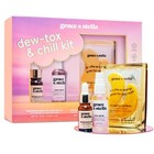 Luxury Skincare Gift Set Gold Eye Masks   Hyaluronic Acid Serum Radiant Glow