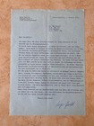 Hindenburg Disaster s Eugen Bentele  crew Member  Typed Autographed Letter 1979