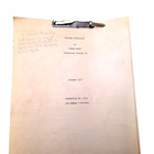 Original 1973 Disney Robin Hood Movie Cutting Continuity Script Vintage