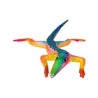 Sergio Santiago Wood Lizard Alebrije Arrazola Oaxaca Mexico Folk Art Hand Made