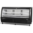 New Deli Case 82  Black Glass Refrigerated Display Bakery Pastry Meat