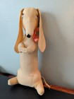 Vintage Dash Hound Autograph Hound  1958  Yellow  Cotton  Names  Sitting Hound  