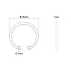 100pcs 14mm Internal Retaining Ring Circlip  Internal Circlip Snap Rings  Silver