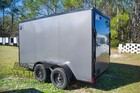 New 2027 6 X12 6 X 12 Tandem Axle V Nose Enclosed W  Blackout Package