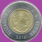 2016 Canada Classic Two Dollars Toonie Coin Unc Toon  2