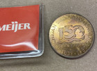 1987 Copper Token Medal Michigan Sesquicentennial Meijer Store Exclusive