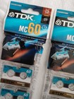 Micro Cassettes Tdk Mc 60 Tapes 3x 3 Pack 60 Minute  Voice Recorders  New 