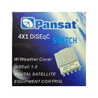 Weather Cover Diseqc Switch 4x1 Pansat Outdoor Fta Satellite Brand New 