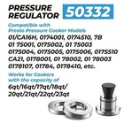 50332 Pressure Cooker Regulator 5-10-15lb Weight Replacement For Presto Canner
